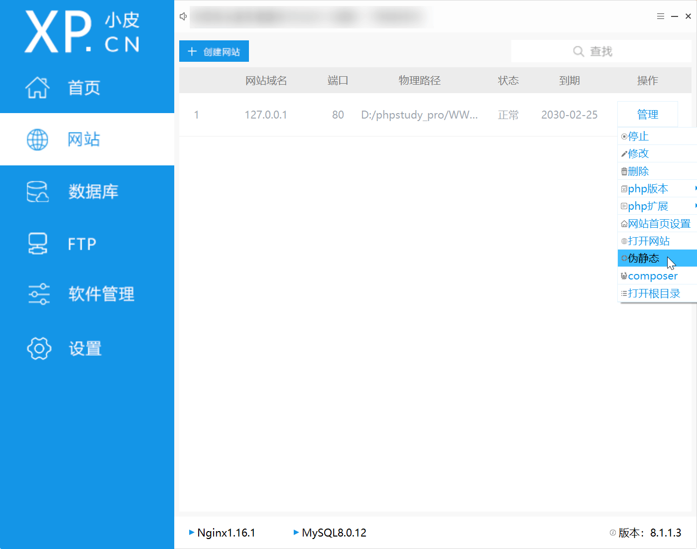 如何配置网站伪静态